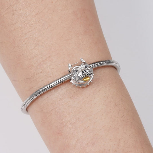 American Bully Pitbull Charm Bead Sterling Silver_3