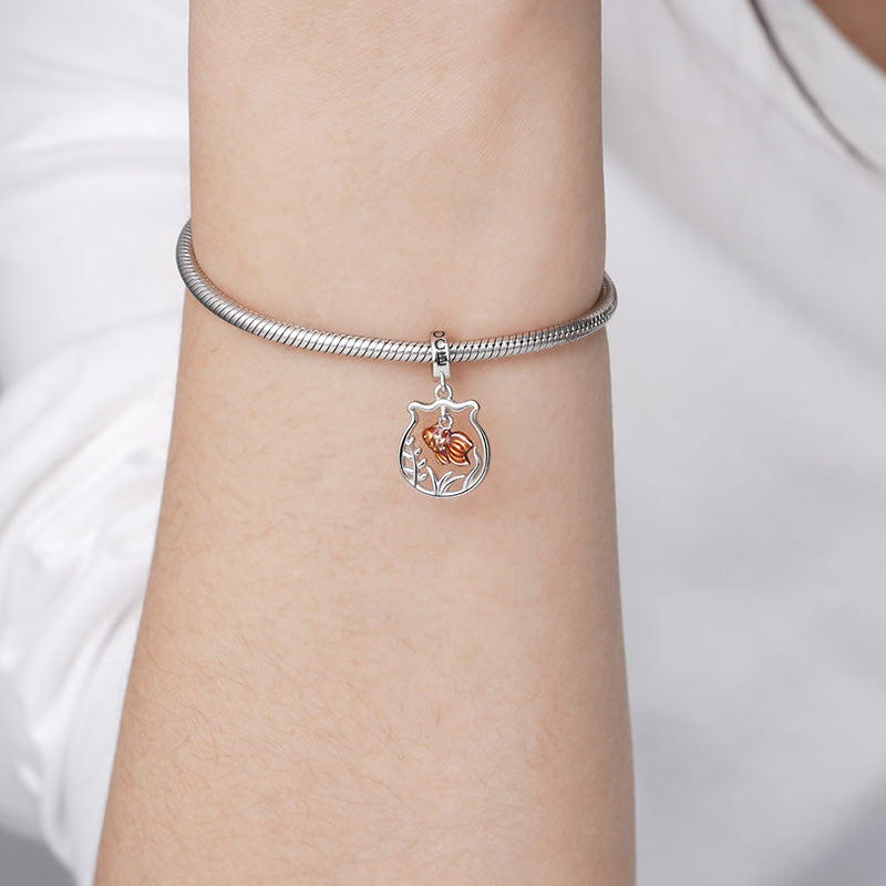 Gnoce Goldfish 925 Sterling Silver Pendant_3