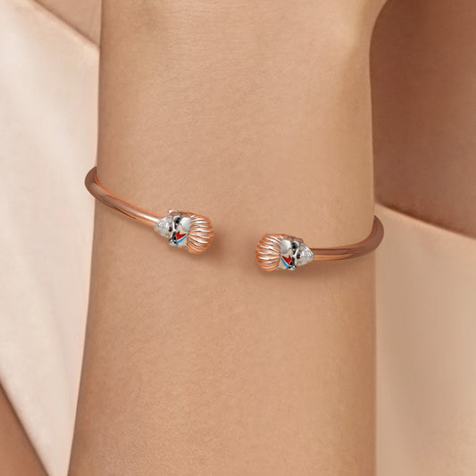 Gnoce Rock Skull Open Removable Bangle Bracelet_4