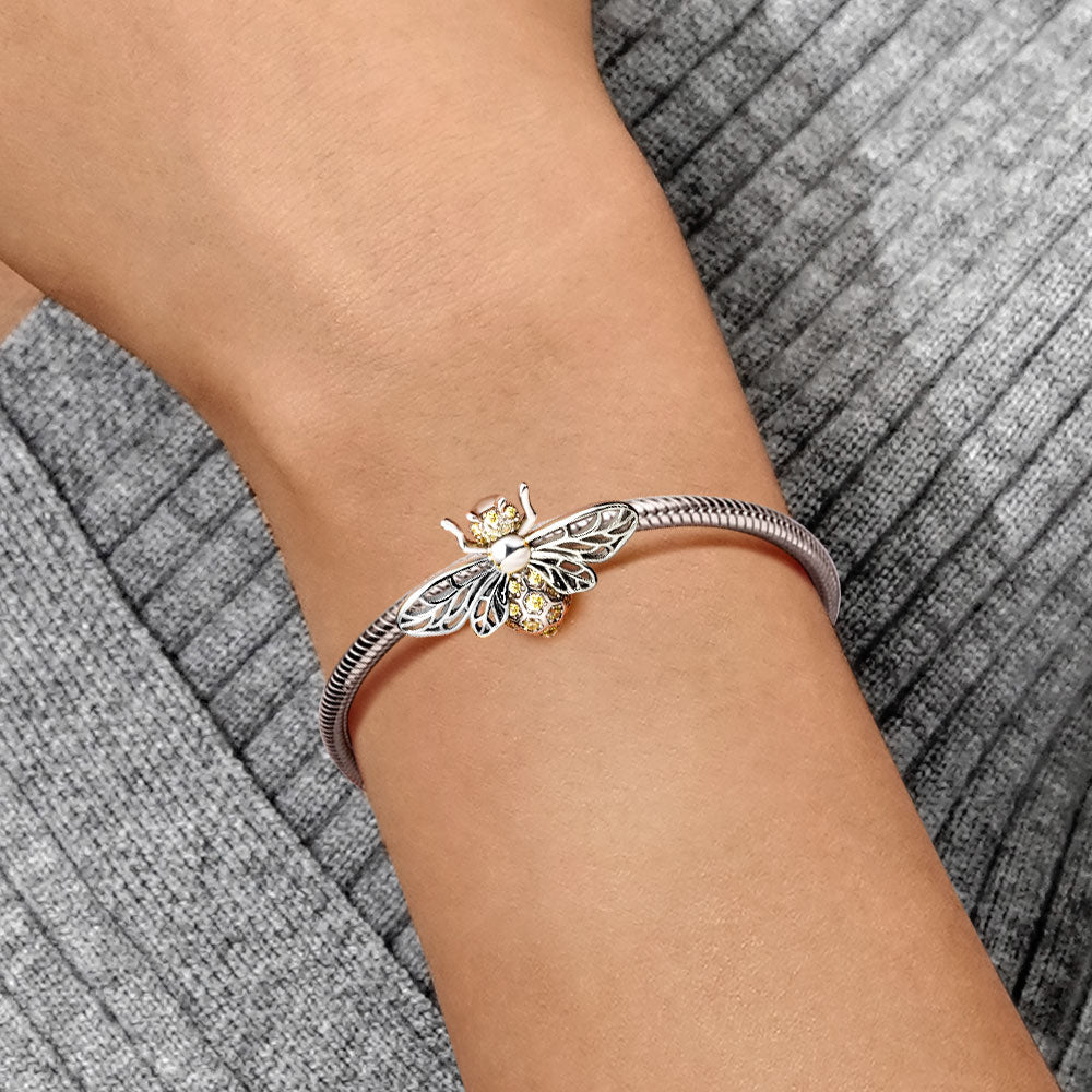 Gnoce Dancing Honey bee Stopper Charm_4