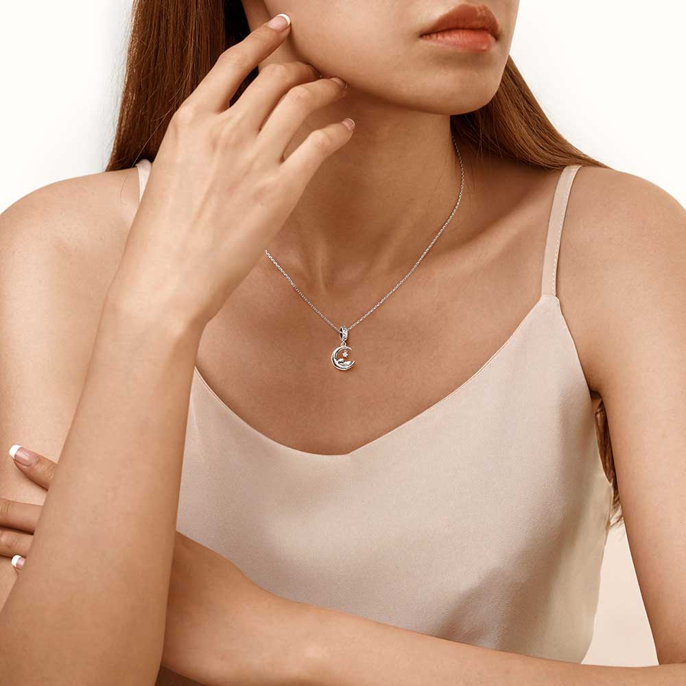 Gnoce Sleeping Baby Love You Pendant Dangle Charm_7