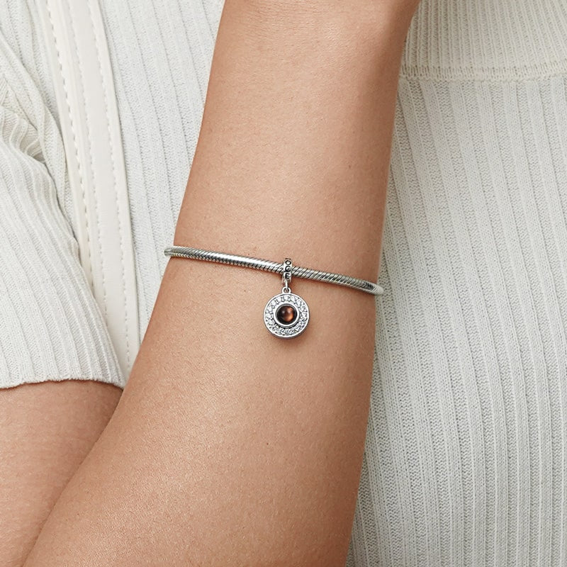 Gnoce Projection Personalized Photo Pendant Dangle Charm_7