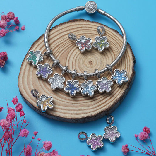 Gnoce Plum Blossom Birthstone Personalized Charm_5