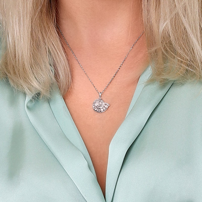 Conch Musical Note Necklace 925 Sterling Silver_5