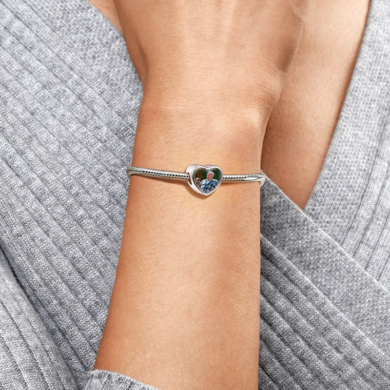 Gnoce "With You Forever" Personalized Photo Charm_5