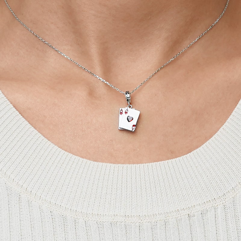 Gnoce Ace of Heart Playing Card Pendant Dangle Charm_7