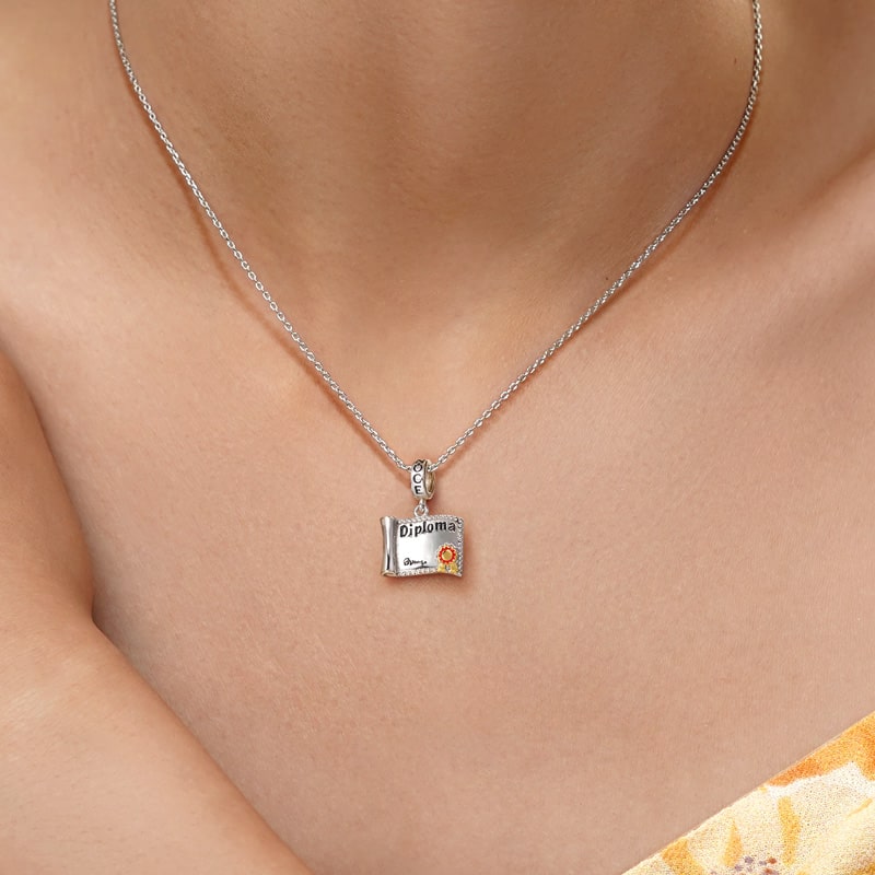 Gnoce School Diploma Pendant Dangle Charm_7