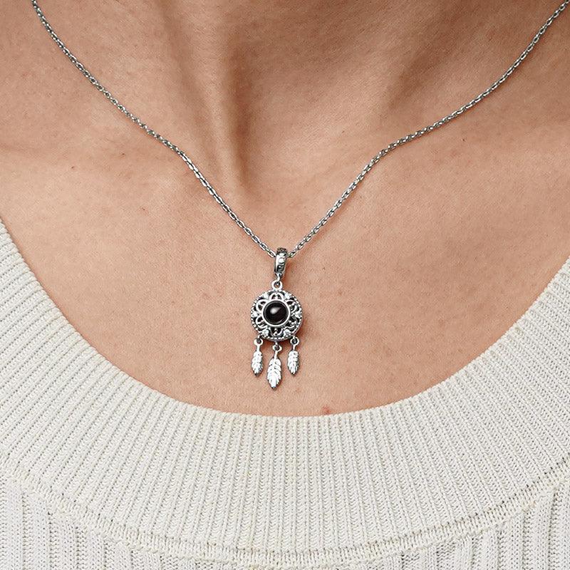 Gnoce Projection Dream Catcher Photo Pendant Dangle Charm_7