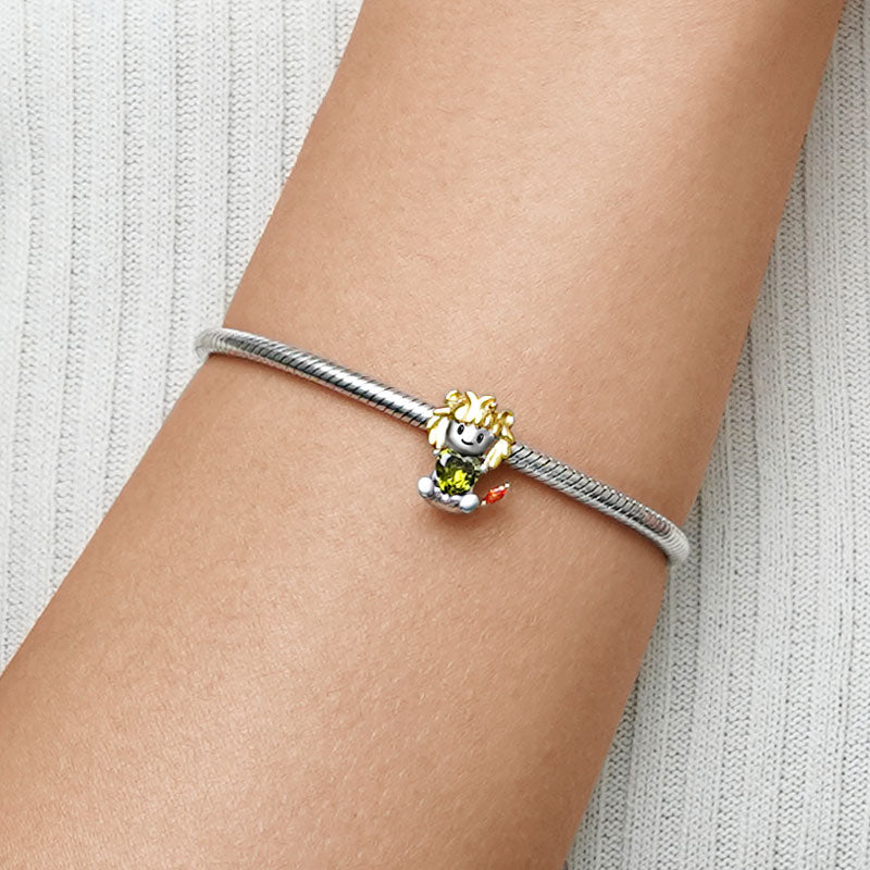 Gnoce Leo Constellation Embraces Heart Gem Charm_4