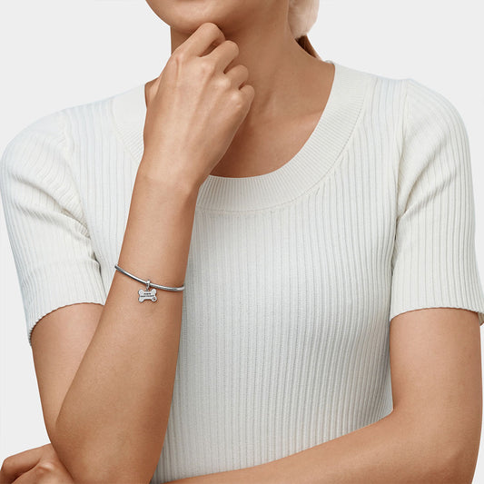 Gnoce Dog Loves Bone Engravable Pendant Dangle Charm_7