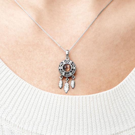 Gnoce Projection Dream Catcher Photo Necklace_4