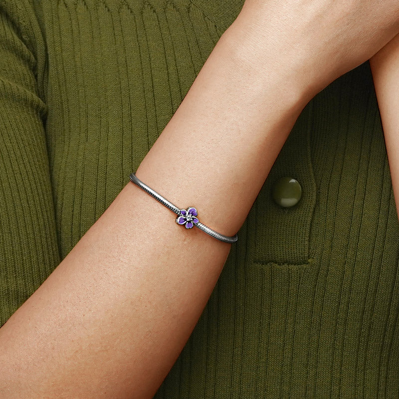 Gnoce Purple Flower Charm_4