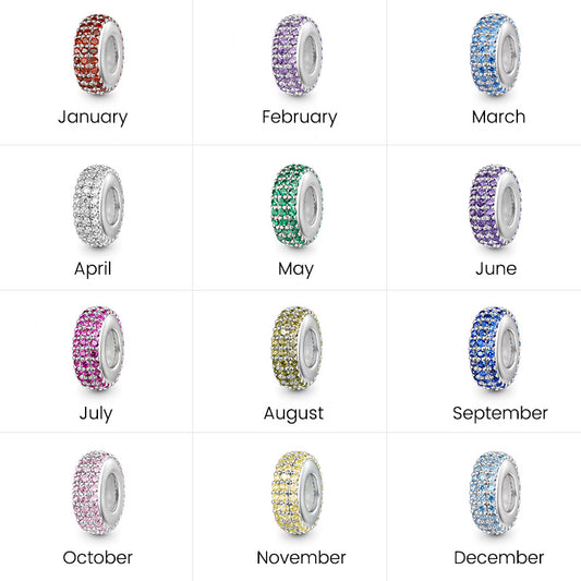 Gnoce Sparkling Birthstone Basic Stopper Charm_8