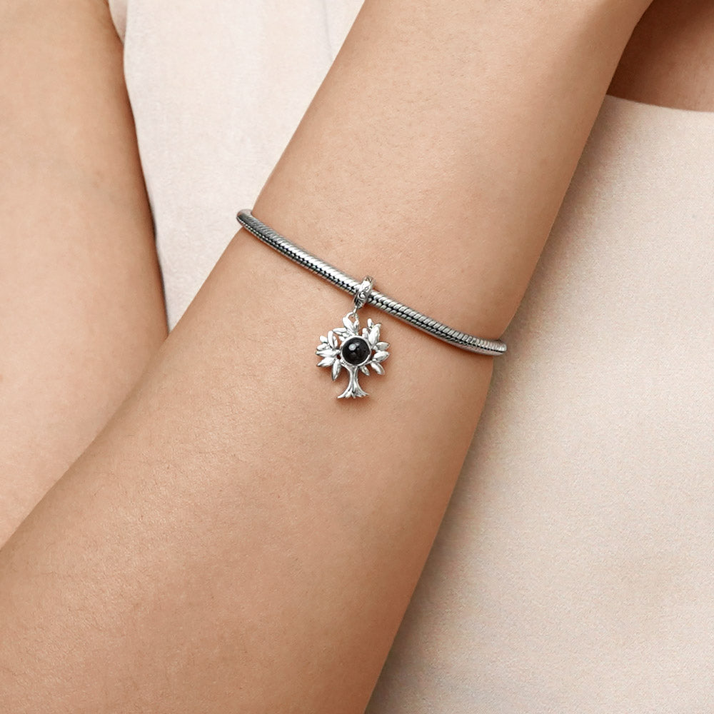 Gnoce Projection Tree of Life Personalized Photo Pendant Dangle Charm_8