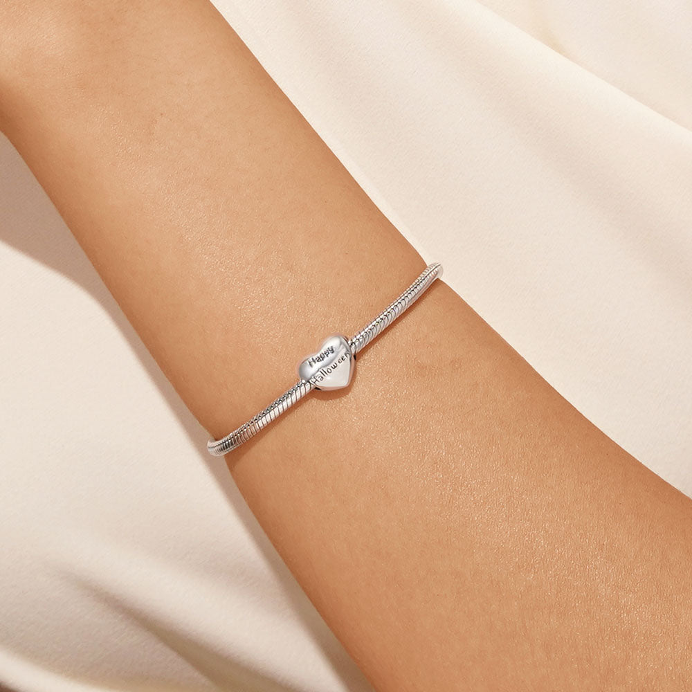 Gnoce "Happy Halloween" Ghost & Dog Heart Charm_5