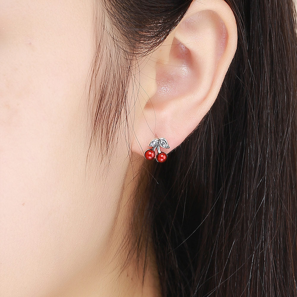 Gnoce Cherry Stud Earrings_3