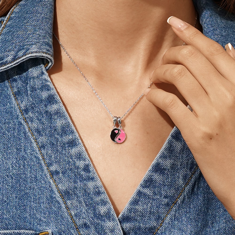 Gnoce Yin Yang Couple Pendant Dangle Charm_7