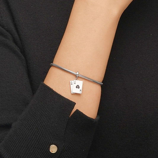 Gnoce Ace of Spades Playing Card Pendant Dangle Charm_5