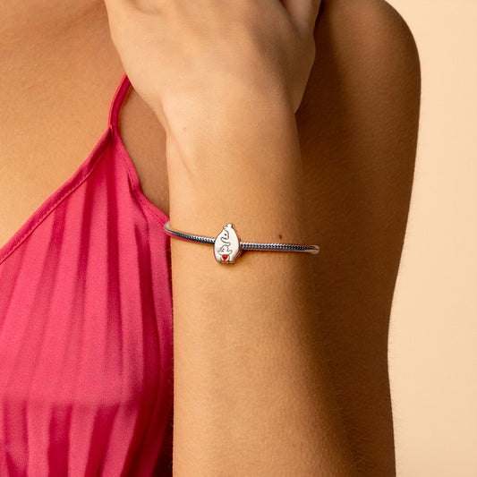 Gnoce Cute Bear Family Engravable Letter Charm_5