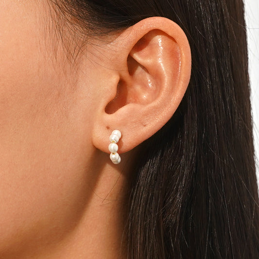 Gnoce Pearl Open Hoop Earrings_7