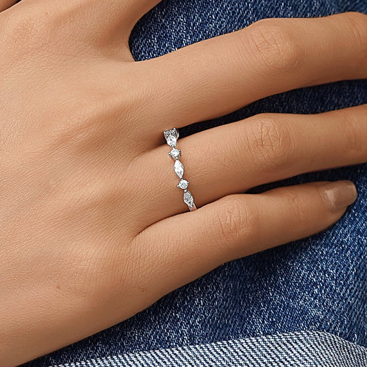 Gnoce Marquise Stacking Birthstone Ring_6