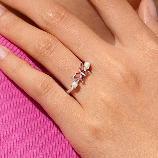 Gnoce Butterfly Pearl Promise Ring_5