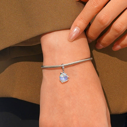 Gnoce Snowflake Love Pendant Dangle Charm_6