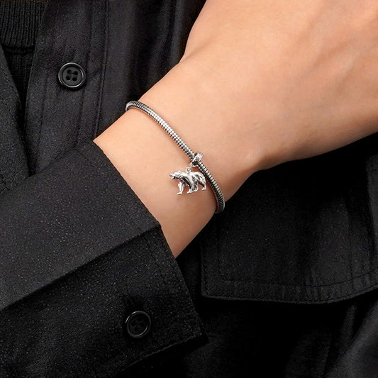 Gnoce Grizzly Bear Pendant Dangle Charm_6