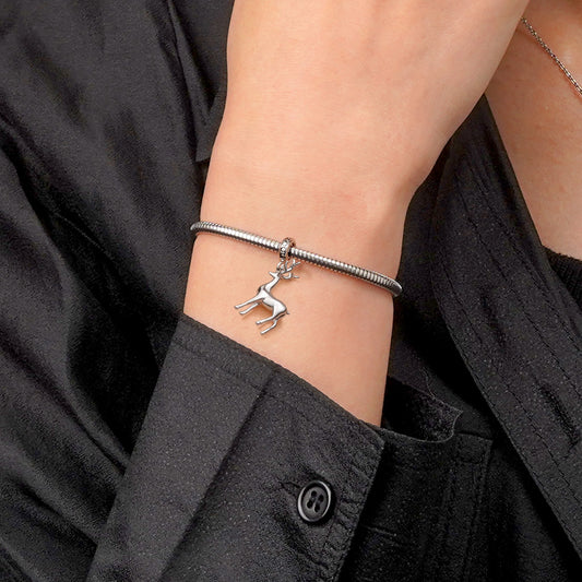 Gnoce German Red Deer Pendant Dangle Charm_5