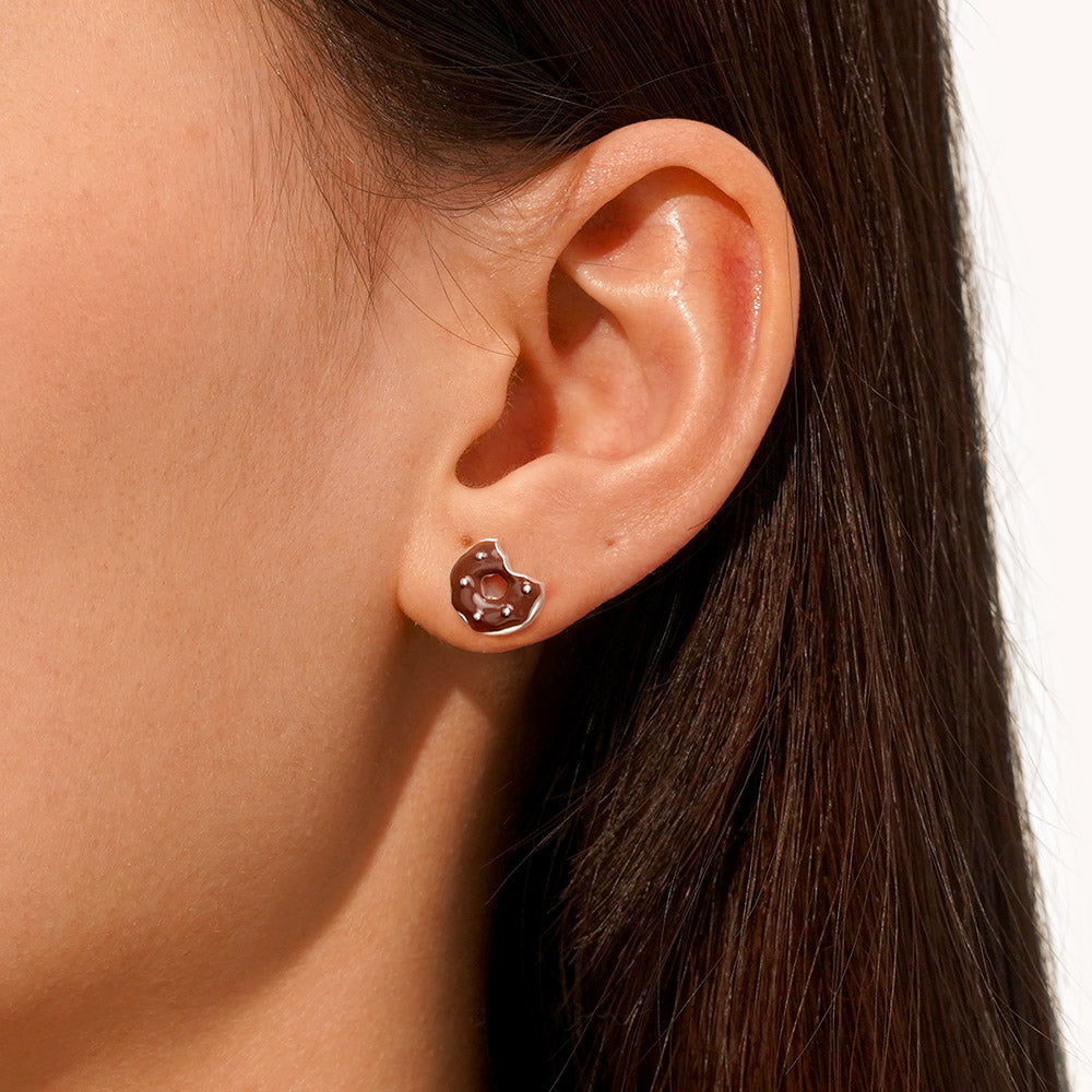 Gnoce Irregular Donut Stud Earrings_5