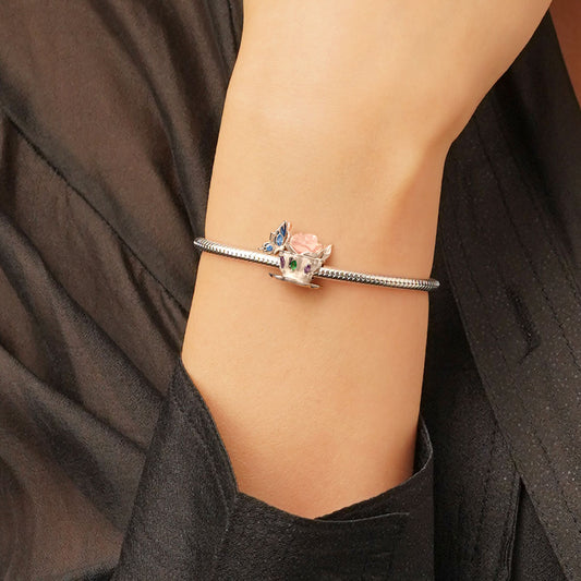 Gnoce Color-changing Teacup Blue Butterfly Charm_6