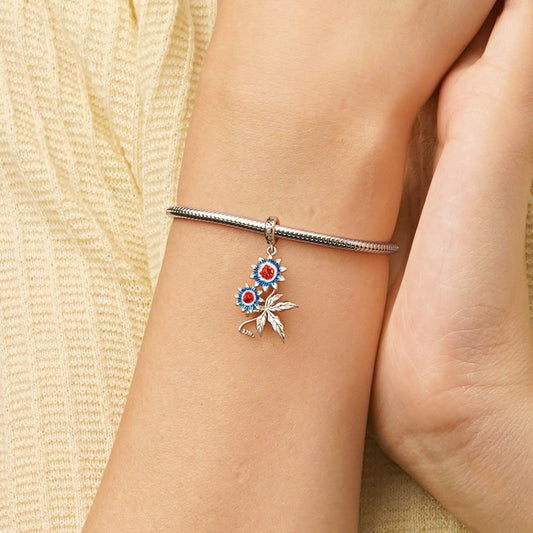 Gnoce Temple of Flora Passion Flower Pendant Dangle Charm_6