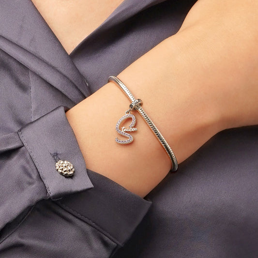 Gnoce Engravable Name Birthstone Pendant Dangle Charm_6