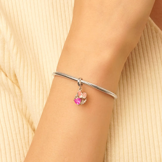 Gnoce Tulips Engravable Heart Charm_7