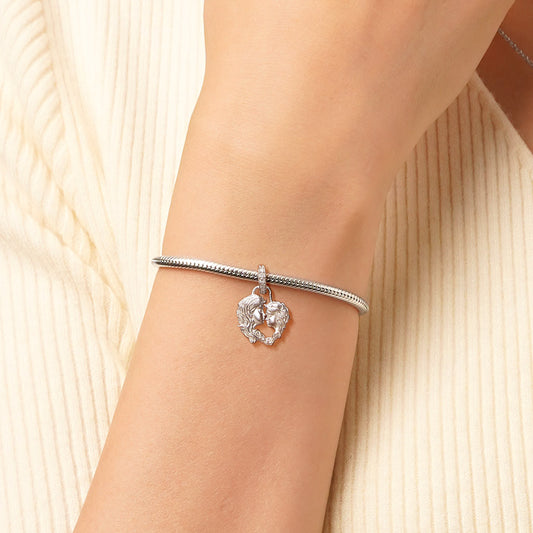 Gnoce Mother Daughter Family Pendant Dangle Charm_5