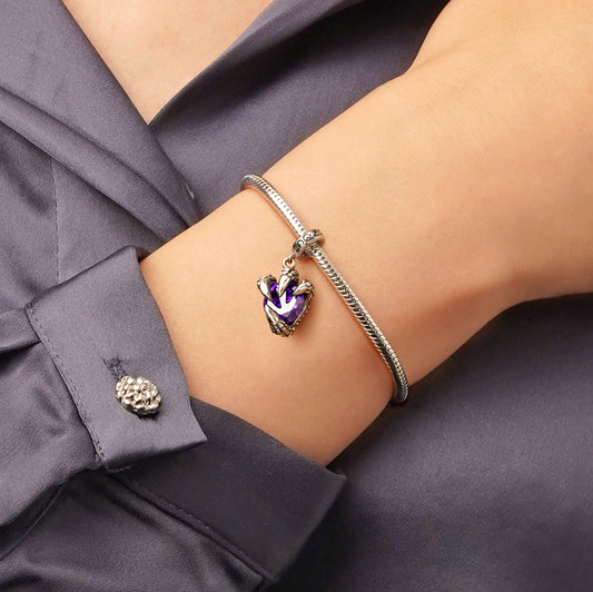 Gnoce Dragon Claw Birthstone Pendant Dangle Charm_6