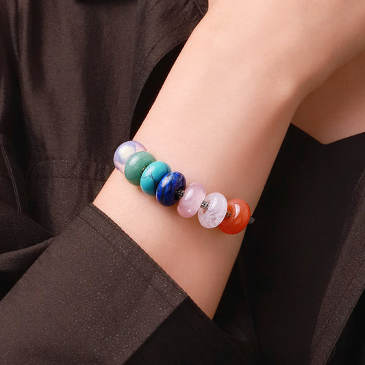 Gnoce Lazurite Circle Large Hole Charm_4