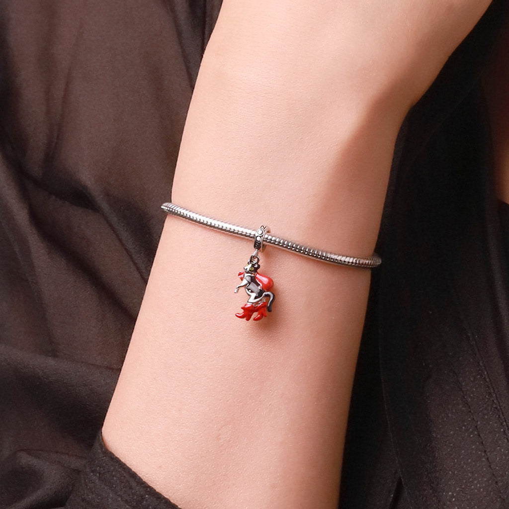 Gnoce Puss In Boots Red Bag Pendant Dangle Charm_6