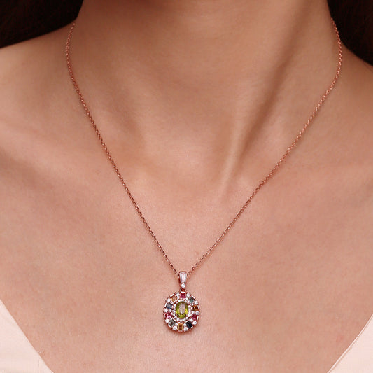 Gnoce Tourmaline Multicolor Necklace_6