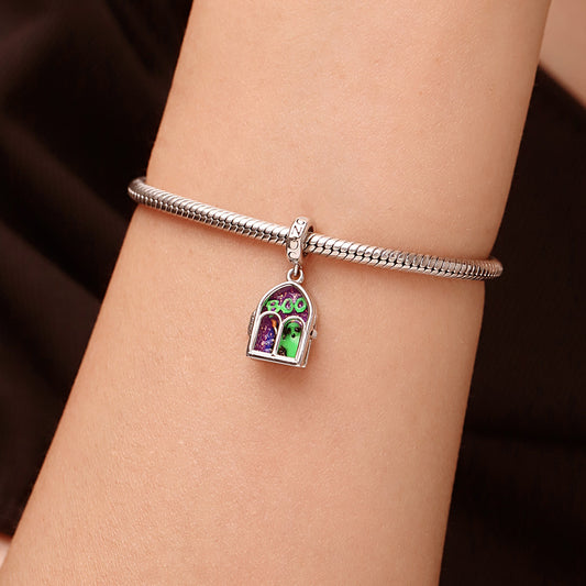 Gnoce Halloween Ghost Boo Spooky Window Pendant Dangle Charm_7