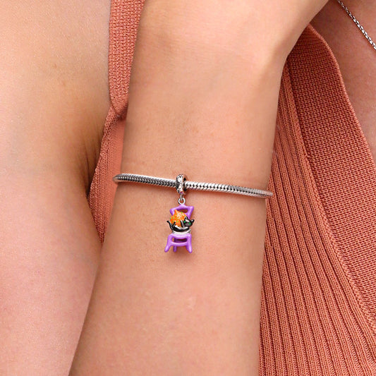 Gnoce Halloween Chair Glow-in-the-Dark Cat Pendant Dangle Charm_7