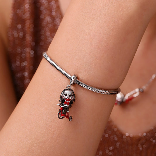 Gnoce Horror SAW Billy Tricycle Pendant Dangle Charm_6