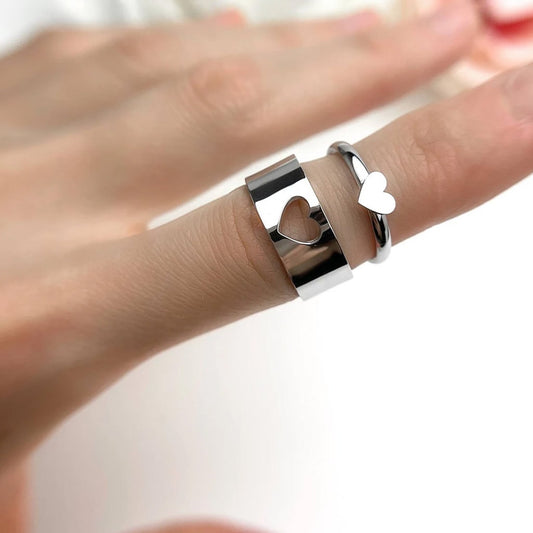 Gnoce 'Vows of Love' Heart Adjustable Men's Band_2