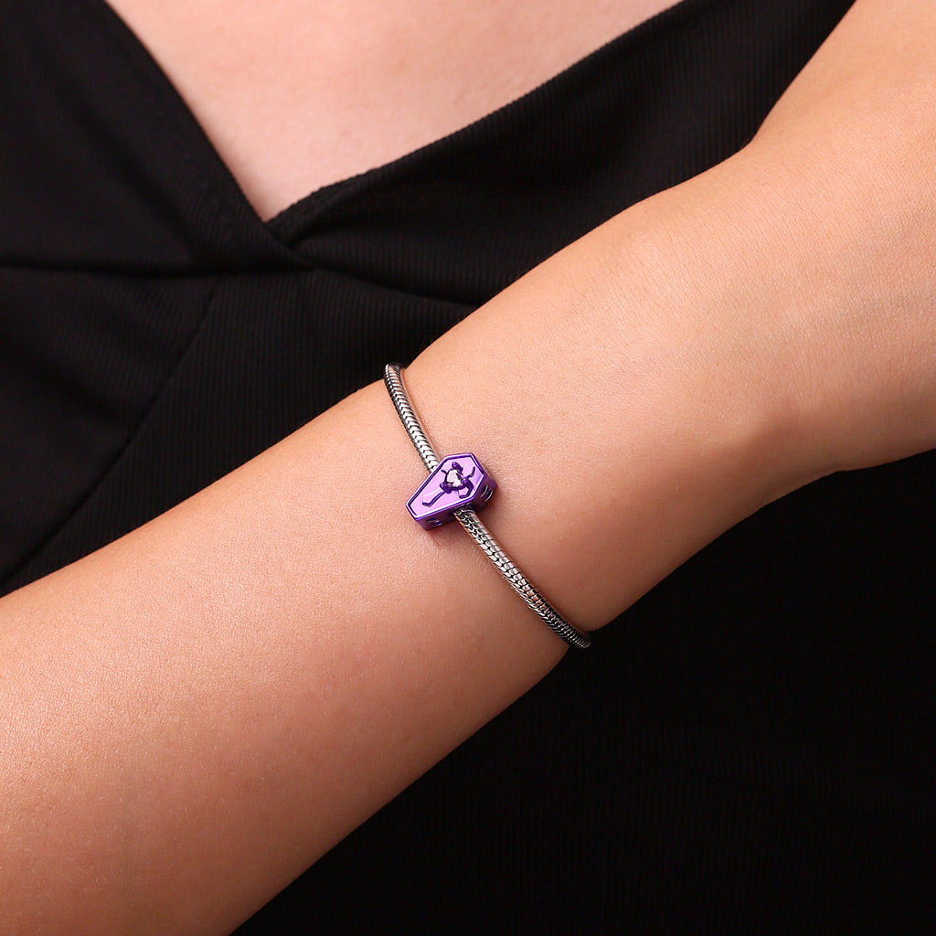 Gnoce Halloween Candy Purple Coffin Charm_5