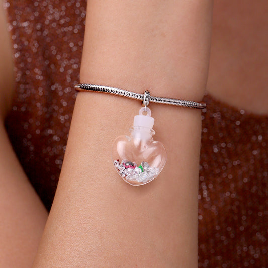 Gnoce Halloween Quicksand Love Bottle Pendant Dangle Charm_6