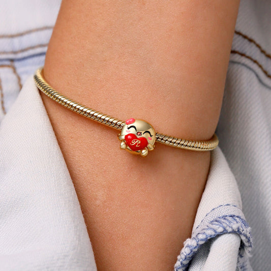 Gnoce Pancake Initial Letter Personalized Charm_5