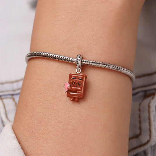 Gnoce Matching Pancake 's Heart Pendant Dangle Charm_6