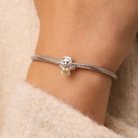 Gnoce Cute Butter Bear Engravable Heart Stopper Charm_6