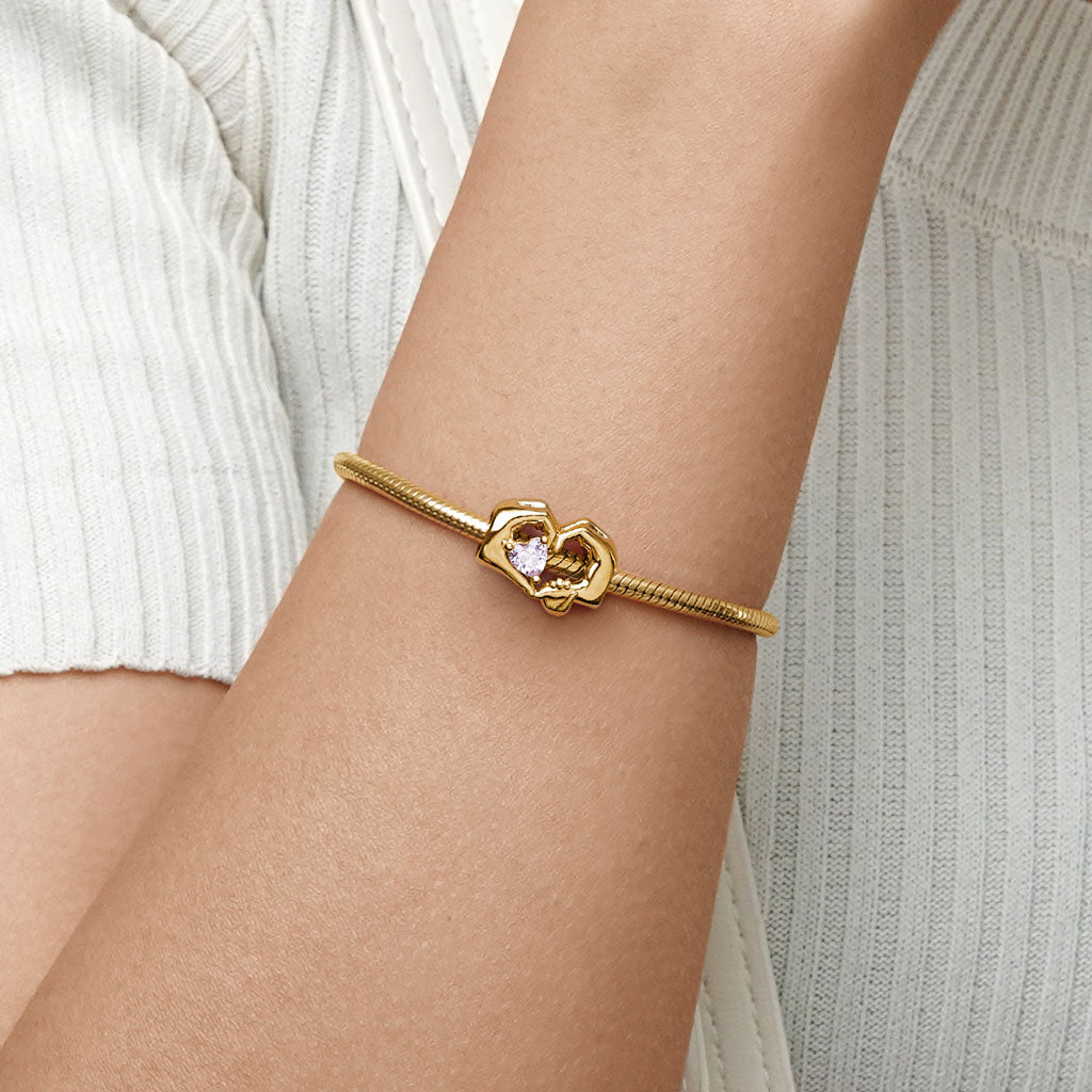 Gnoce 18k Gold Plated Family Love Gift Charm_4