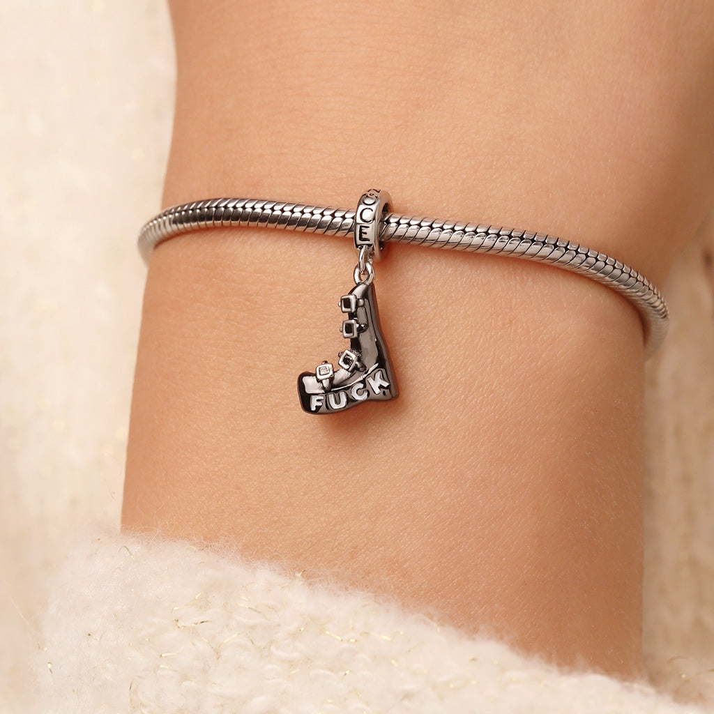 Gnoce Gothic Punk Demonia Boots Pendant Dangle Charm_6